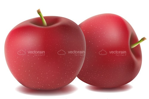 A Pair of Delicious Red Apples
